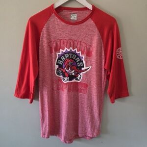 NWOT Hardwood Classic S Toronto Raptors Preppy Sporty Streetwear Raglan Shirt